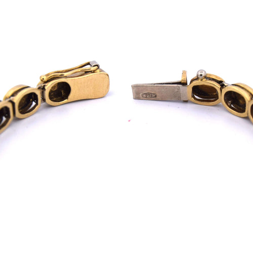 Bracelet Bracelet en or jaune avec diamants 58 Facettes