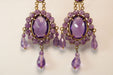 Boucles d'oreilles Antique amethyst gold earrings 58 Facettes 7622