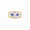 Bague Bague en or jaune sertie de saphirs et de diamants 58 Facettes 16933