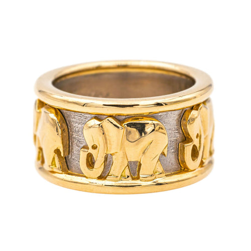 Bague 55 Cartier Bague Eléphant  Or jaune, Or blanc 58 Facettes 4270198RV