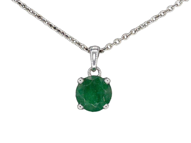 Pendentif Pendentif en or blanc avec émeraude 58 Facettes 2205