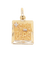 Pendentif Medaille Augis rectangulaire Plus hier Moins Demain or jaune 58 Facettes 1202.3
