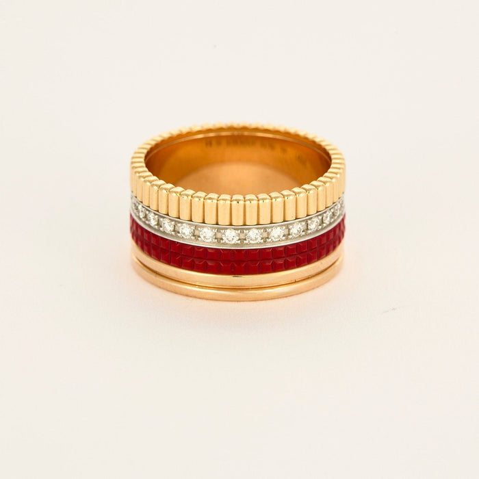 Bague 60 BOUCHERON- Quatre Red édition large modèle 58 Facettes AB67