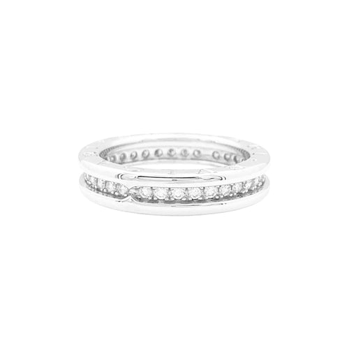 Bague 54 Bague Bulgari, "Alliance B.Zero1", or blanc et diamants. 58 Facettes 35002