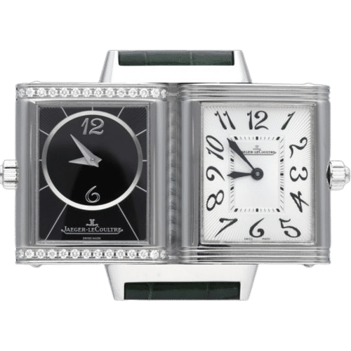 Montre Jaeger Lecoultre Montre Reverso Classic Medium Duetto 58 Facettes MT44186