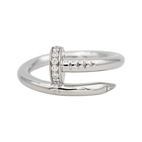 Bague 52 Cartier Bague Juste un clou Or blanc Diamant 58 Facettes 4944090RV