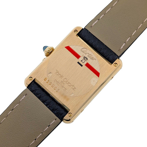 Montre Cartier Tank Louis Cartier Moonphase Calendar Date 819001 Large GM 18k Gold Folding Clasp Papers 58 Facettes