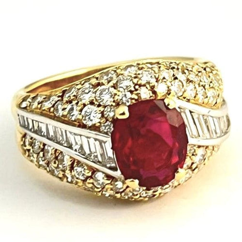 Bague 53 KUTCHINSKY bague or jaune rubis 2.08 carats 58 Facettes 248273
