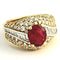 Bague 53 KUTCHINSKY bague or jaune rubis 2.08 carats 58 Facettes 248273