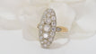 Bague 53.5 Bague marquise en or bicolore et diamants 58 Facettes 32032