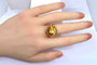 Bague 53 Bague en or jaune, topaze 58 Facettes AB595bis