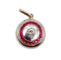 Pendentif Pendentif cible art deco or 18k et platine, diamant taille ancienne et rubis synthétiques calibrés (circa 1920) 58 Facettes A05895