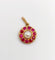 Pendentif Pendentif cible victorien or jaune, perle et rubis (circa 1880) 58 Facettes A06148