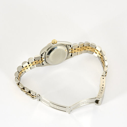 Montre ROLEX - Montre Oyster Perpetual Lady en or jaune et acier cadran champagne 58 Facettes