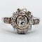 Bague 52 Bague marguerite art deco or blanc 18k et 1,02 carats diamant taille ancienne (circa 1940) 58 Facettes A05086