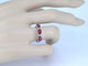 Bague Bague en or blanc avec diamants et rubis 58 Facettes 2124