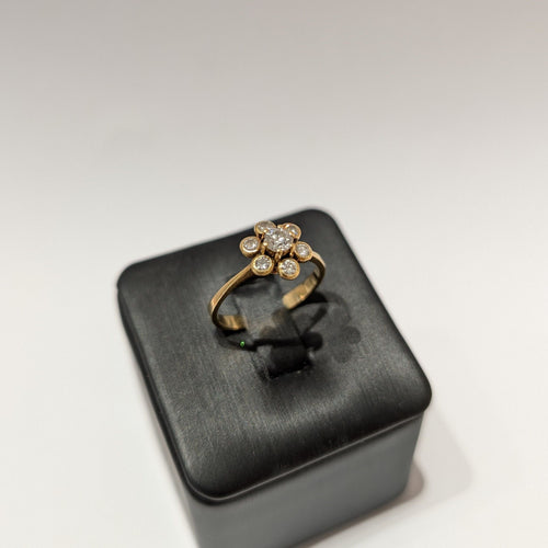 Bague 53 Bague or jaune diamant 58 Facettes