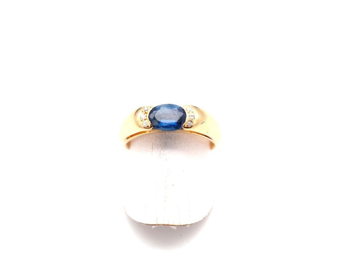 Bague POIRAY - Bague or jaune, saphir et diamants 58 Facettes