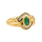 Bague 50 Bague  Or jaune Emeraude, Diamant 58 Facettes 4191878CN