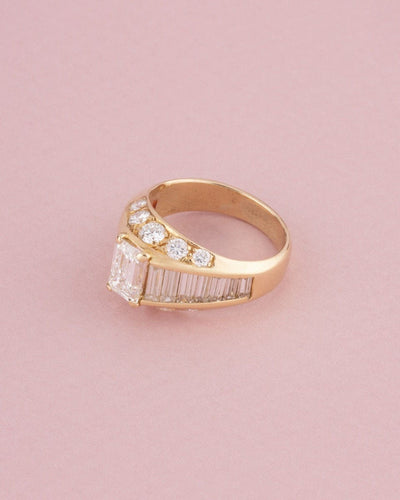 Bague 50 Bague or jaune et diamants 58 Facettes