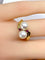 Bague 51 Bague en or jaune perles et rubis 58 Facettes AB648