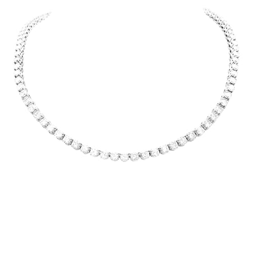 Collier Collier rivière or blanc et diamants. 58 Facettes 34933