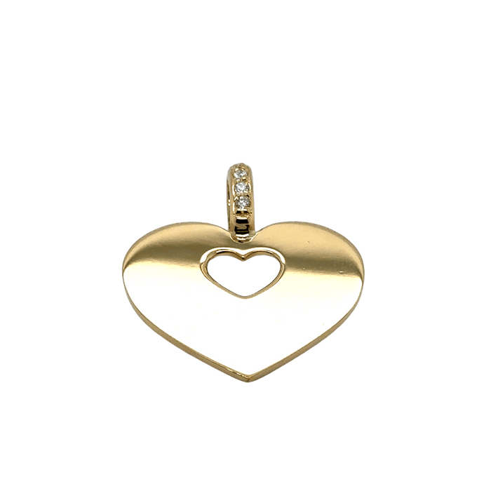 Pendentif Poiray - Pendentif Coeur Secret Or jaune et Diamants 58 Facettes 1.0000434/2