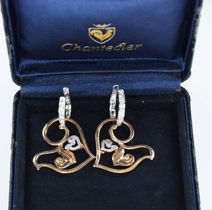 Boucles d'oreilles Boucles d'oreilles Chantecler or diamants 58 Facettes