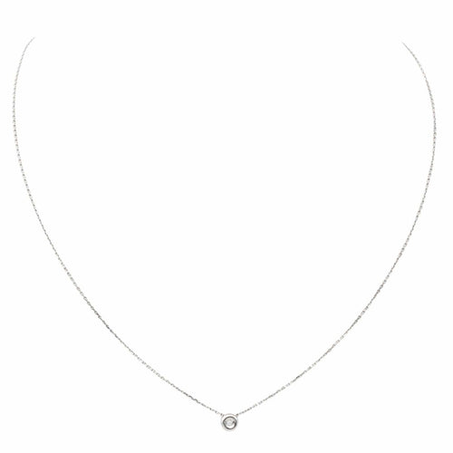 Collier Collier Or blanc Diamant 58 Facettes 579070RV