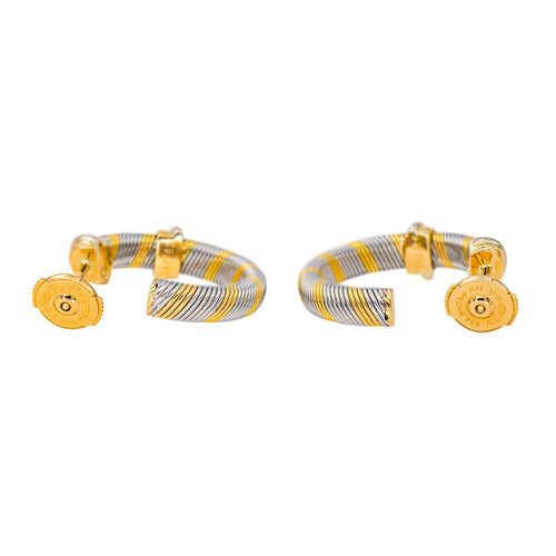 Boucles d'oreilles Cartier Boucles d'oreilles Créoles  Or jaune, Acier 58 Facettes 4478227CN