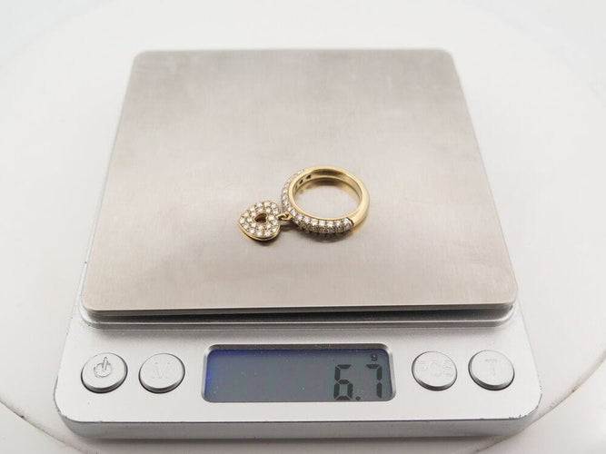 Bague 52 bague POIRAY coeur secret t52 69 diamants 1ct en or jaune 18k 6.7gr 58 Facettes 267698