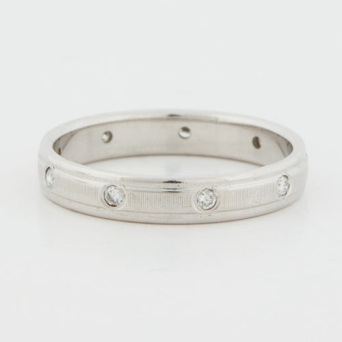 Bague 54 BAGUE DIAMANTS EN OR BLANC 18 CARATS 58 Facettes RÉF 6025/18