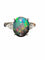 Bague 54 Bague Opale noire, diamant, or blanc 58 Facettes 7786 A