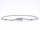 Bracelet Bracelet tennis en or blanc avec pierres précieuses multicolores 58 Facettes 2292