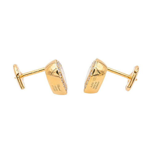 Boucles d'oreilles Chopard Boucles d'oreilles Happy diamonds Or rose Diamant 58 Facettes 4173785RV