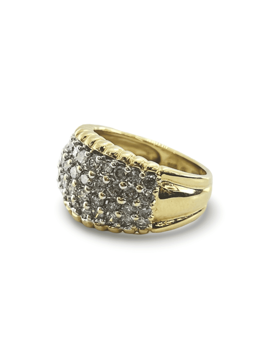 Bague Bague or jaune 18K et diamants 1,65 ct 58 Facettes 00008301