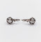 Dormeuses or blanc, diamants taille rose (circa 1900) 58 Facettes A05977