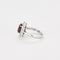 Bague 53 Bague Marguerite Or blanc, Rubis & Diamants 58 Facettes