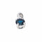 Pendentif  Or blanc Saphir 58 Facettes 4573383RV
