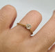 Bague 50 Solitaire or jaune serti d'un diamant taille ancienne 58 Facettes