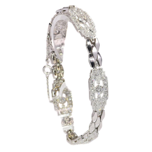Bracelet Glamour Vintage : Un hommage diamantaire aux années 50 58 Facettes 20302-0012