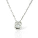 Collier Collier Solitaire or blanc diamant 58 Facettes