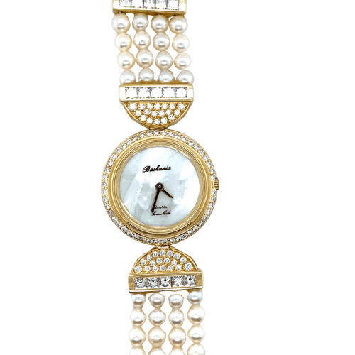 Montre Baskania - Montre Femme Or jaune - Perles de culture et diamants 58 Facettes 1.0000135/4