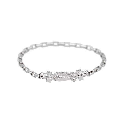 Bracelet Fred Bracelet  Force 10 Or blanc Diamant 58 Facettes 4756866RV