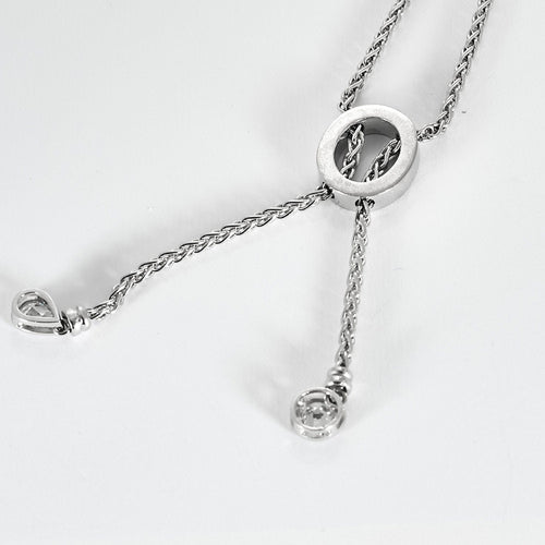 Collier Sautoir en or blanc et diamants 58 Facettes RAM3261X3