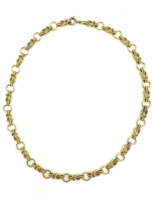 Collier HERMES. Collection "Audierne", collier or jaune 18K 58 Facettes