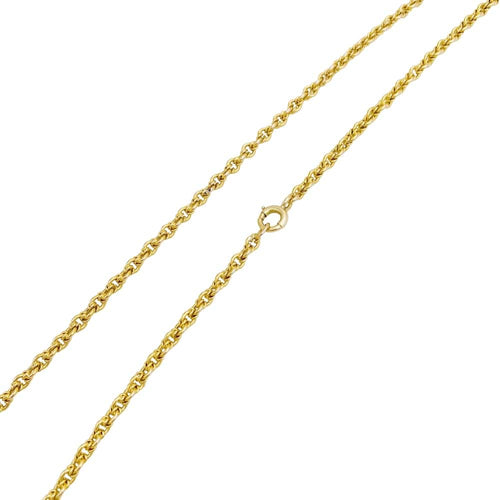 Collier Collier-Sautoir vintage, or jaune 750/000, maille fantaisie. 58 Facettes 34932