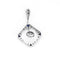 Pendentif Pendentif or gris, diamants et saphirs 58 Facettes 250087