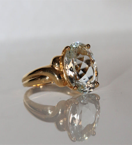 Bague 54 / Aigue-marine Bague aigue-marine 58 Facettes 515