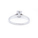 Bague 59 Solitaire or blanc et diamant 58 Facettes 180249R